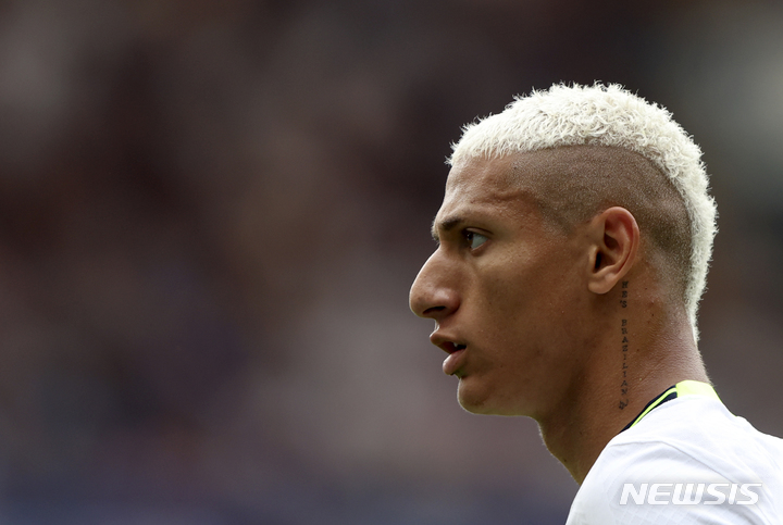 [런던=AP/뉴시스]토트님 히샤를리송. 2022.08.14.