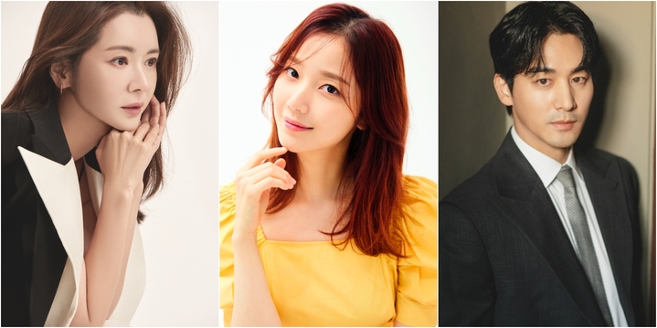 왼쪽부터 장서희, 김규선, 오창석