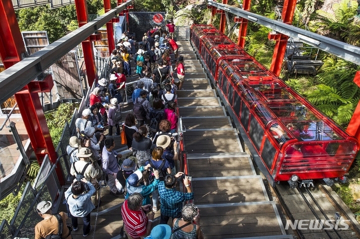 [서울=뉴시스] 시닉 레일웨이, 블루 마운틴 국립공원, 뉴 사우스 웨일즈. (사진=뉴 사우스 웨일즈주 관광청 제공) 2022.08.17. photo@newsis.com *재판매 및 DB 금지