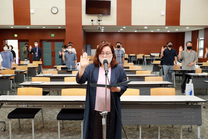 삼육대 입학사정관 윤리강령 준수 서약식 모습. 사진 삼육대학교 *재판매 및 DB 금지