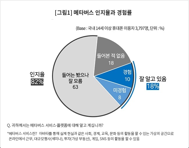 '메타버스' 10명 중 8명이 안다더니…해본 사람은 '1명'