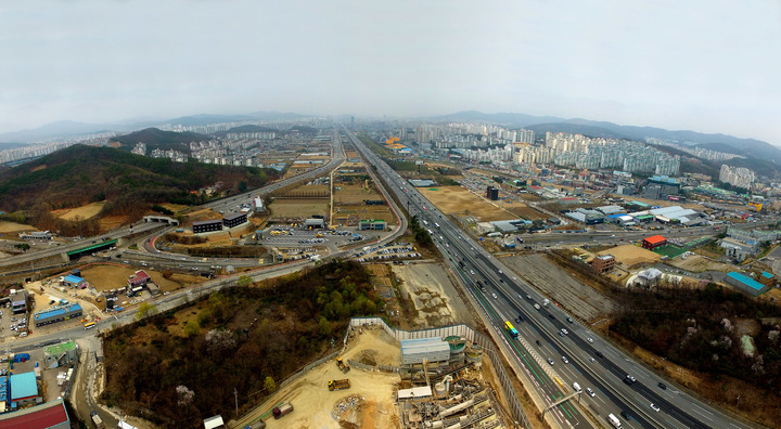 [용인=뉴시스] 경기용인 플랫폼시티 가 들어설 기흥구 보정동 일대 *재판매 및 DB 금지