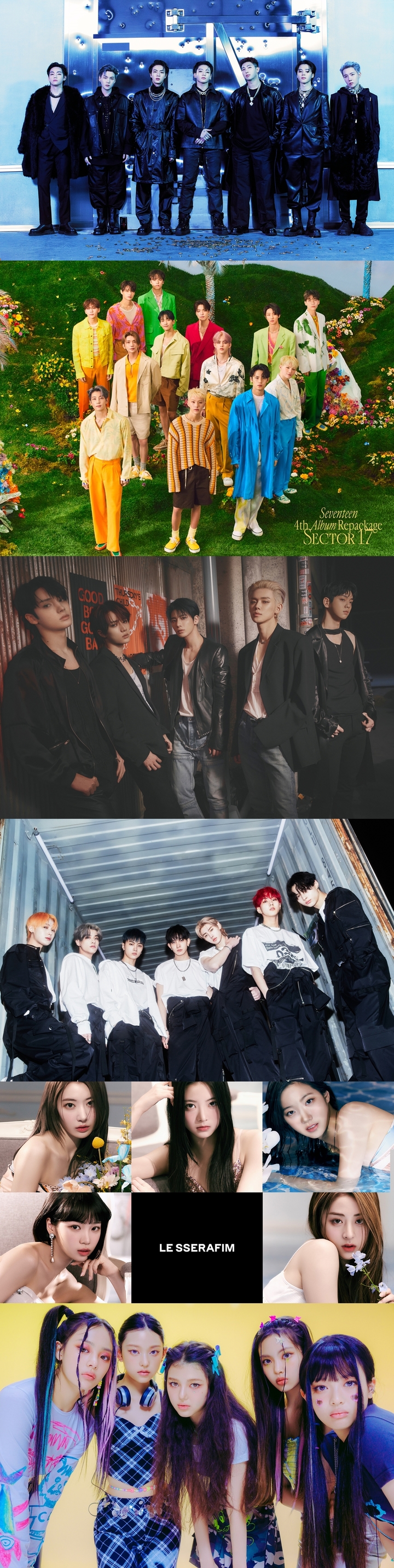 [서울=뉴시스] 하이브 레이블즈 내 그룹 (사진=그룹별 레이블 측 제공) photo@newsis.com *재판매 및 DB 금지