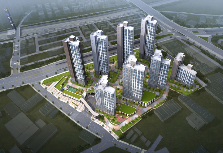 반도건설, '유보라 천안 두정역' 조감도. *재판매 및 DB 금지