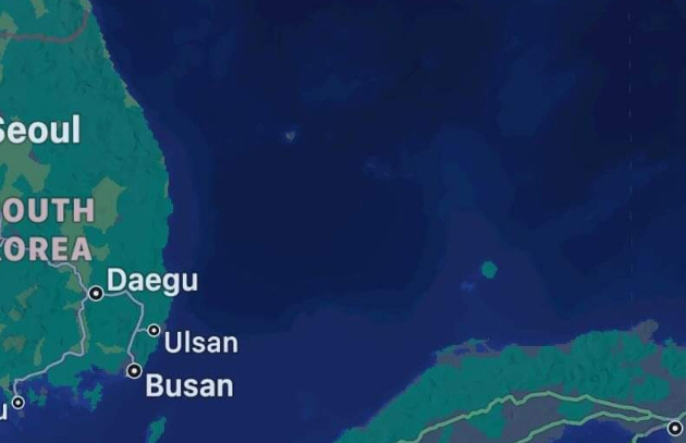 [서울=뉴시스] 미국 애플 아이폰 지도 (사진=서경덕 교수팀 제공) 2022.08.25. photo@newsis.com *재판매 및 DB 금지