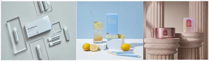 휴온스 이너뷰티 제품 ‘화이트 글루타치온 250’, GC녹십자웰빙 ‘메타 글루타치온’, 동아제약 '아일로 화이타치온' (왼쪽부터) (사진=각 사 제공) *재판매 및 DB 금지