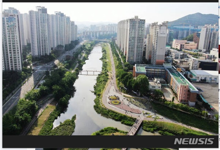 안양천 쌍개울 일대 전경.