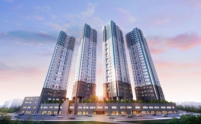 천왕역 모아엘가 트레뷰 단지 조감도(사진 제공=혜림건설) *재판매 및 DB 금지