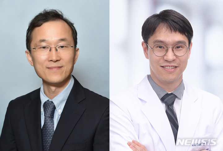 [서울=뉴시스]왼쪽부터 서울대병원 순환기내과 구본권·강지훈 교수. (사진= 서울대병원 제공) 2022.09.01