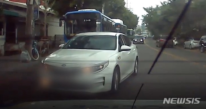 주범이 타고 있는 차량 검거 현장. (사진=포천경찰서 제공)