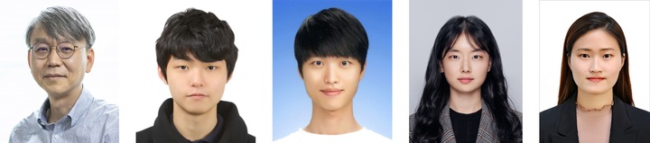 (왼쪽부터) 안순일 교수, 김승기 연구원, 신종수 박사, 김효정 박사, 임나리 연구원. 사진 연세대학교 *재판매 및 DB 금지