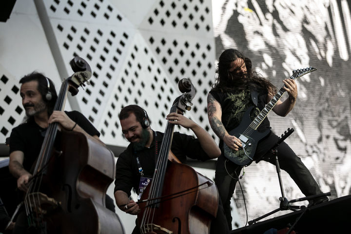 [리우데자네이루=AP/뉴시스] 2022년 9월 브라질 리우데자네이루주에서 열린 록 음악축제 '록 인 리오(Rock in Rio)'에서 공연하는 세풀투라.