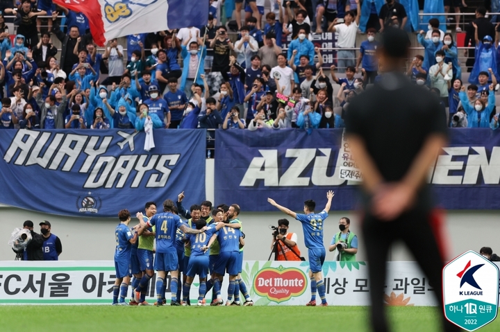 [서울=뉴시스]수원 삼성 쐐기골. (사진=프로축구연맹 제공)