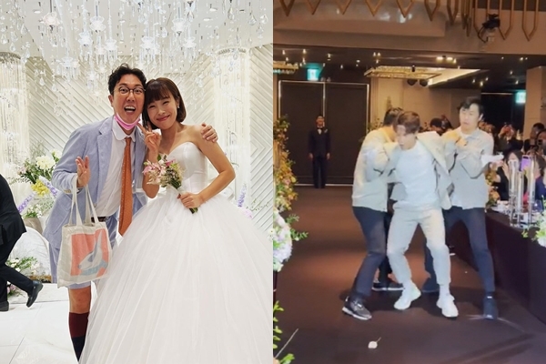 [서울=뉴시스]김영철·오나미(왼쪽), 허경환(사진=SNS) 2022.09.04. photo@newsis.com