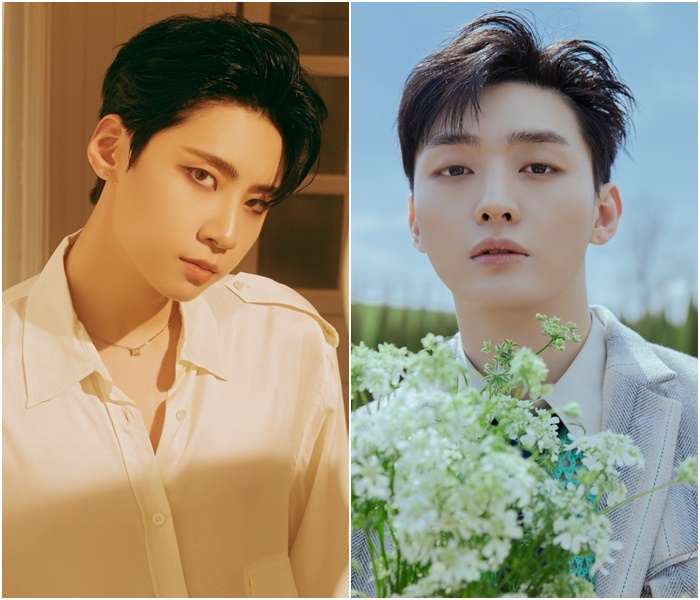 [서울=뉴시스] 이진혁- 윤지성. (사진 = 아이돌 플러스 제공) 2022.09.06. photo@newsis.com&nbsp; *재판매 및 DB 금지