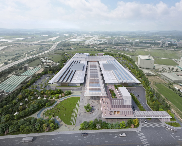 [청주=뉴시스] 충북 청주시 새 농수산물 도매시장 조감도. photo@newsis.com *재판매 및 DB 금지