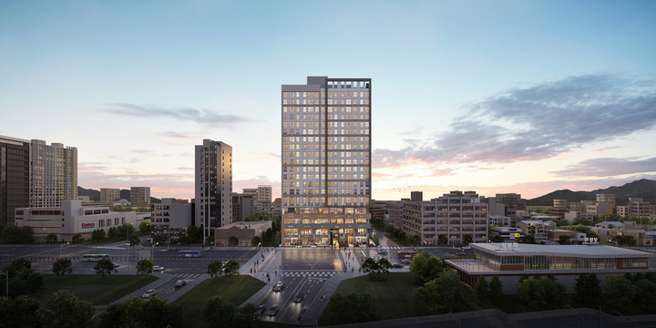 '상봉역 유보라 퍼스트리브' 투시도. (사진=반도건설 제공) *재판매 및 DB 금지