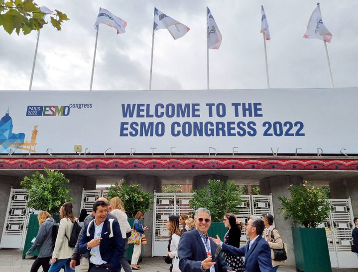 [파리=뉴시스] 지난해 9월9일(현지시간) 프랑스 파리에서 개막한 유럽종양학회 연례학술회의(ESMO 2022) 모습. (사진=뉴시스 DB) photo@newsis.com *재판매 및 DB 금지