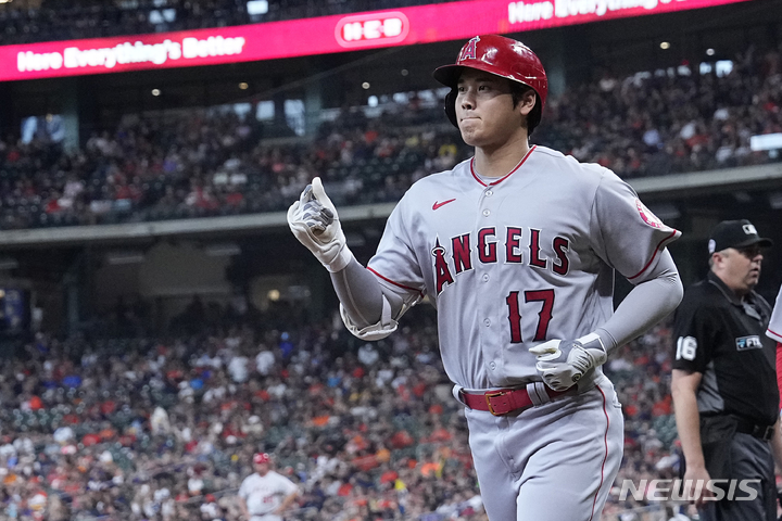 [휴스턴=AP/뉴시스] 메이저리그(MLB) LA 에인절스의 오타니 쇼헤이. 2022.09.11