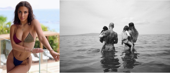 [서울=뉴시스](좌)섬너 스트로, (우) 행복한 한때를 보내고 있는 애덤 르바인 가족. 2022.09.20. (사진=섬너 스트로, 베히티 프린슬루 인스타그램 캡처) photo@newsis.com*재판매 및 DB 금지 *재판매 및 DB 금지