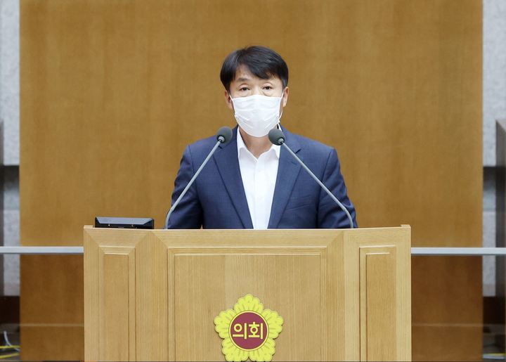 5분발언 하는 이홍근 경기도의회 의원(사진=경기도의회 제공) *재판매 및 DB 금지