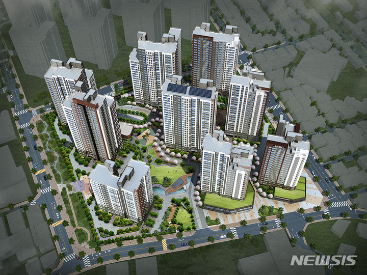 [서울=뉴시스] 이안 그랑센텀 천안 조감도. 