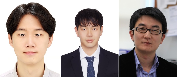 (왼쪽부터) 박주현 제1저자, 손준표 제1저자, 연세대 정윤석 교수. 사진 연세대학교 *재판매 및 DB 금지