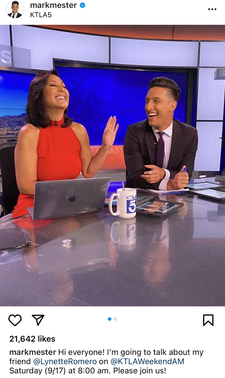 [서울=뉴시스] 동료 앵커 송별 인사를 제대로 해주지 않았다고 방송 중에 비판한 앵커가 해고 되었다. <사진 출처 : Mark Mester 인스타그램 캡처> 2022.09.26. *재판매 및 DB 금지