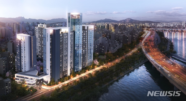 [서울=뉴시스] 염창 무학아파트 리모델링사업 조감도. (이미지=한화건설 제공)