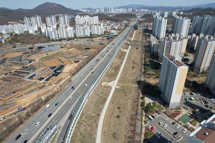 [인천=뉴시스] 인천 남동구 서창2동 미세먼지 차단 숨 조성 부지. (사진=남동구 제공) *재판매 및 DB 금지