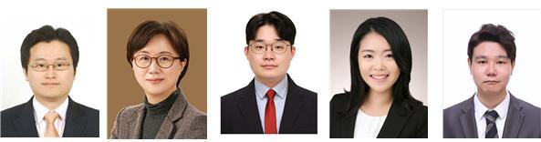 (왼쪽부터) 한양대 생명과학과 최재훈 교수, 가톨릭대 이혜옥 교수, 한양대 이승현(박사), 카톨릭대 김나영(박사), 한양대 김민규(석사) *재판매 및 DB 금지