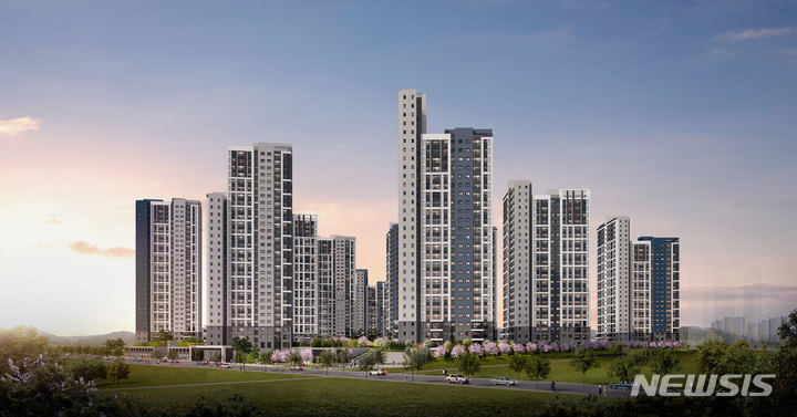 [서울=뉴시스] 음성 우미린 풀하우스 투시도. 