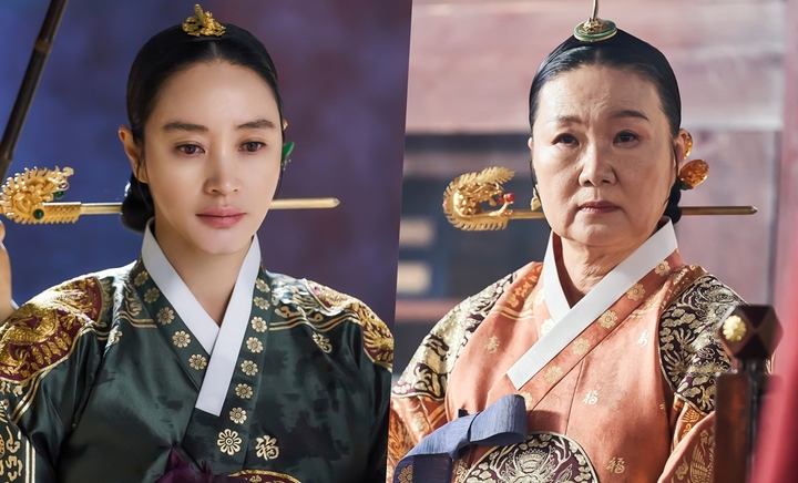 [서울=뉴시스] '슈룹' 김혜수(왼쪽)·김해숙(오른쪽). 2022.10.04. (사진=tvN 제공) photo@newsis.com *재판매 및 DB 금지 *재판매 및 DB 금지