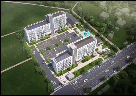 [고성(경남)=뉴시스] 신정철 기자= 한국토지주택공사(LH)가 오는 11일부터 14일까지 경남 고성군 남외지구 마을 정비형 공공주택입주자를 모집하고 있다.사진은 조감도.(사진=고성군 제공).2022.10.04. photo@newsis.com *재판매 및 DB 금지