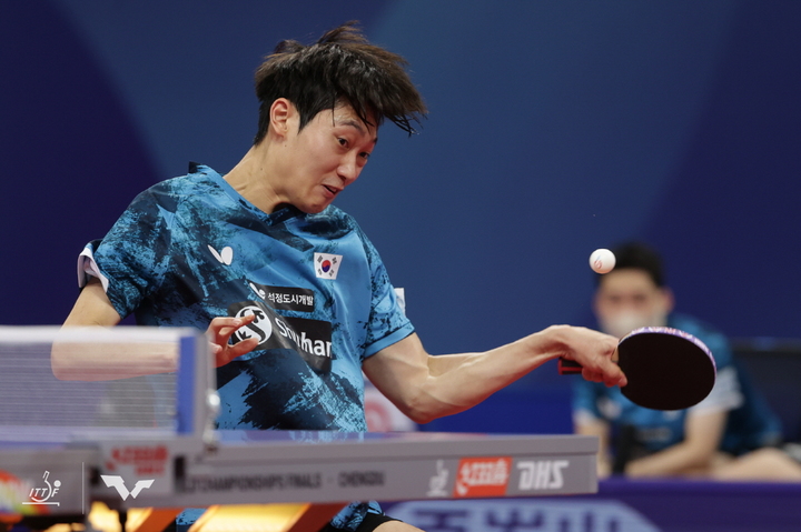 [서울=뉴시스]남자탁구 대표팀 조대성. 2022.10.07. (사진=국제탁구연맹 제공) *재판매 및 DB 금지