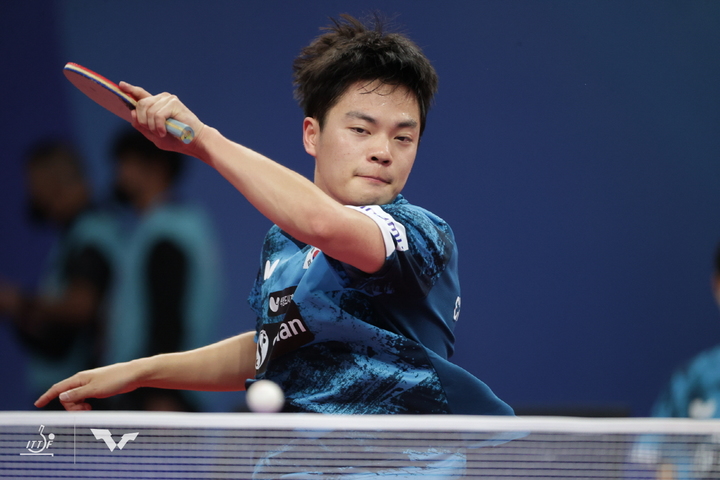 [서울=뉴시스]남자탁구 대표팀 조승민. 2022.10.07. (사진=국제탁구연맹 제공) *재판매 및 DB 금지