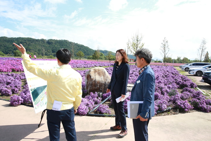 이미화 부군수, 합강권역 경관단지 현장 점검 *재판매 및 DB 금지