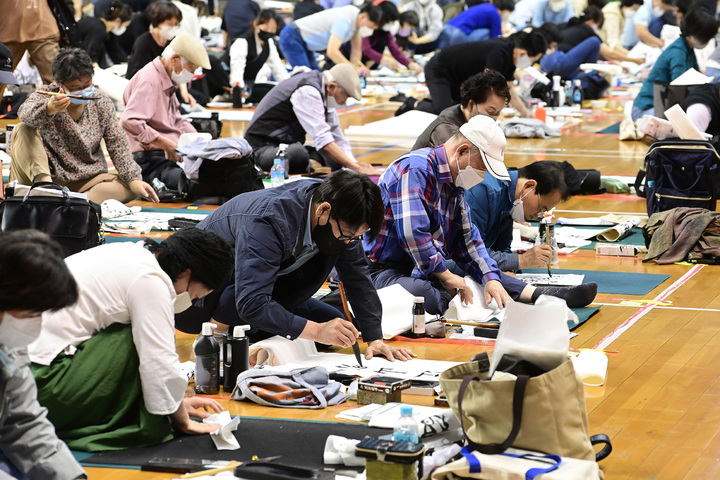 [진주=뉴시스]제71회 개천예술제 전국휘호대회. *재판매 및 DB 금지