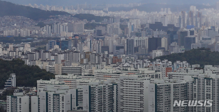 서울시내 아파트 단지. 뉴시스 자료사진.