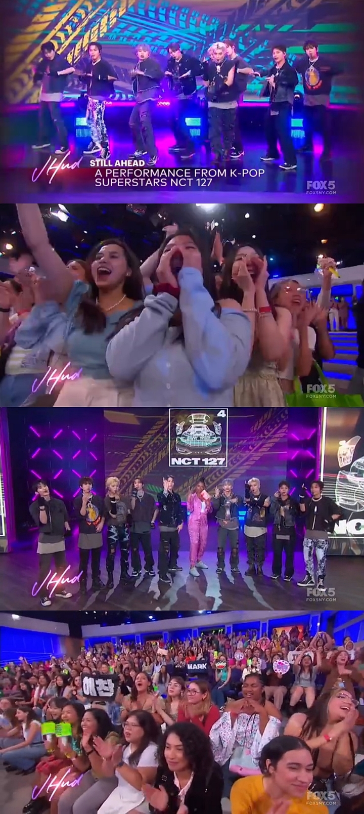 [서울=뉴시스] NCT 127 '제니퍼 허드슨쇼(The Jennifer Hudson Show)' 방송 캡처. 2022.10.12. (사진=SM엔터테인먼트 제공) photo@newsis.com *재판매 및 DB 금지 *재판매 및 DB 금지