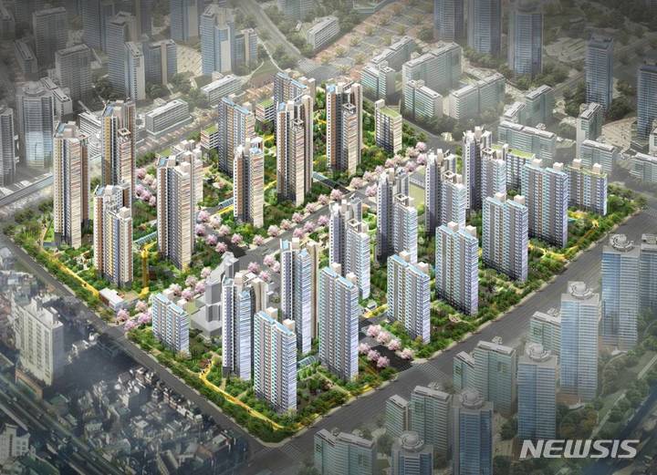 [서울=뉴시스] 장위4구역 조감도