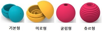 LG유플러스의 '펫토이' 노즈워크 전용 공 종류. (사진=LG유플러스 제공) *재판매 및 DB 금지