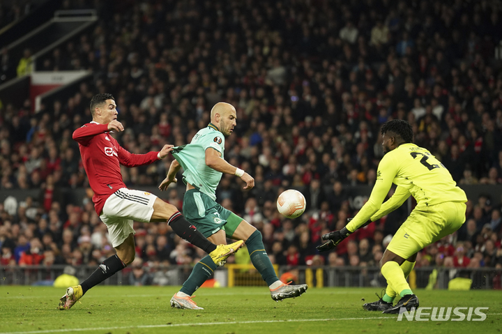 [맨체스터=AP/뉴시스]호날두. 2022.10.13.