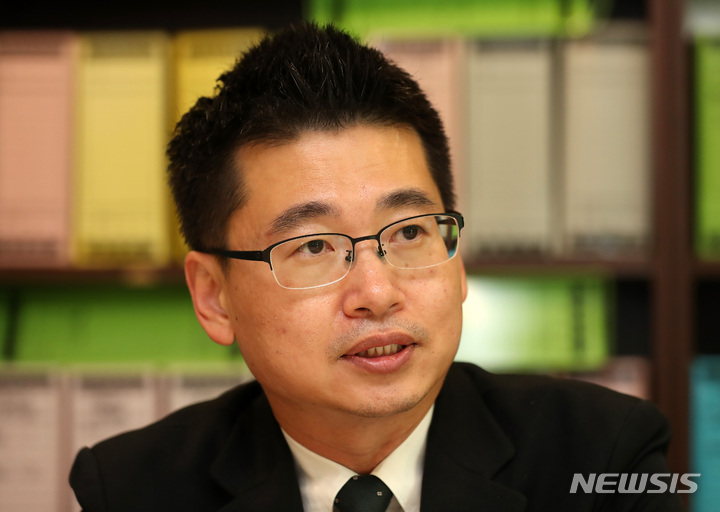 [서울=뉴시스] 이영환 기자 = 안준형 오아시스 대표이사. 2022.10.18. 20hwan@newsis.com