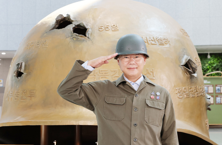 대구지역 군부대 유치전에 나선 김재욱 칠곡군수 (사진=칠곡군 제공) *재판매 및 DB 금지