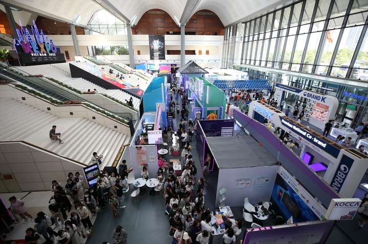 'K-박람회 베트남' 행사 전경. (사진=한국콘텐츠진흥원 제공) photo@newsis.com *재판매 및 DB 금지