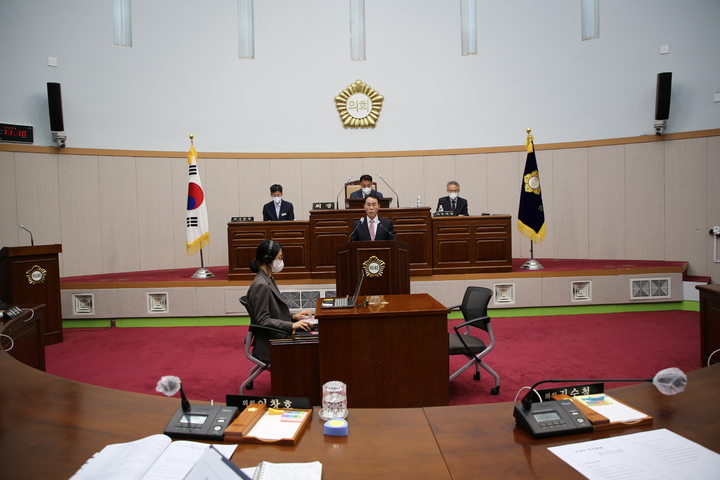 구례군의회 임시회 본회의장 *재판매 및 DB 금지