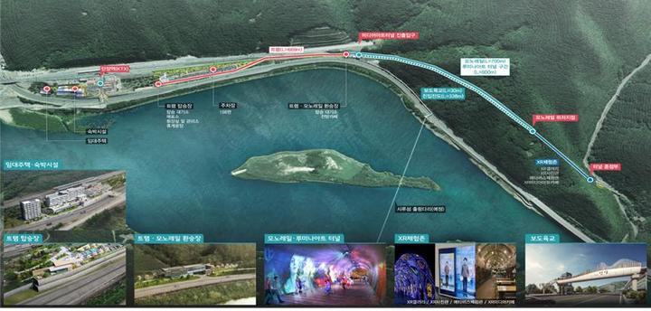 [대전=뉴시스] 중앙선 단양역~심곡 폐터널 개발사업 위치 및 개념도. *재판매 및 DB 금지