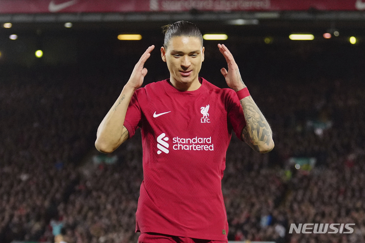 [리버풀=AP/뉴시스]리버풀의 다윈 누녜스