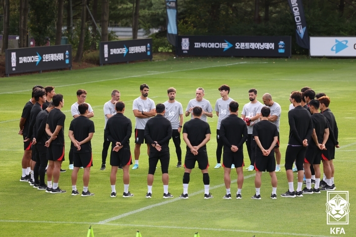 [서울=뉴시스]축구대표팀. (사진=대한축구협회 제공)